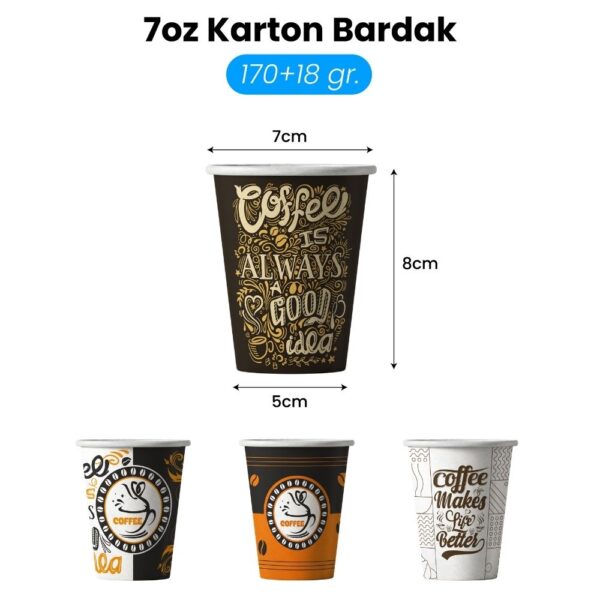 Standart Baskılı Karton Bardak